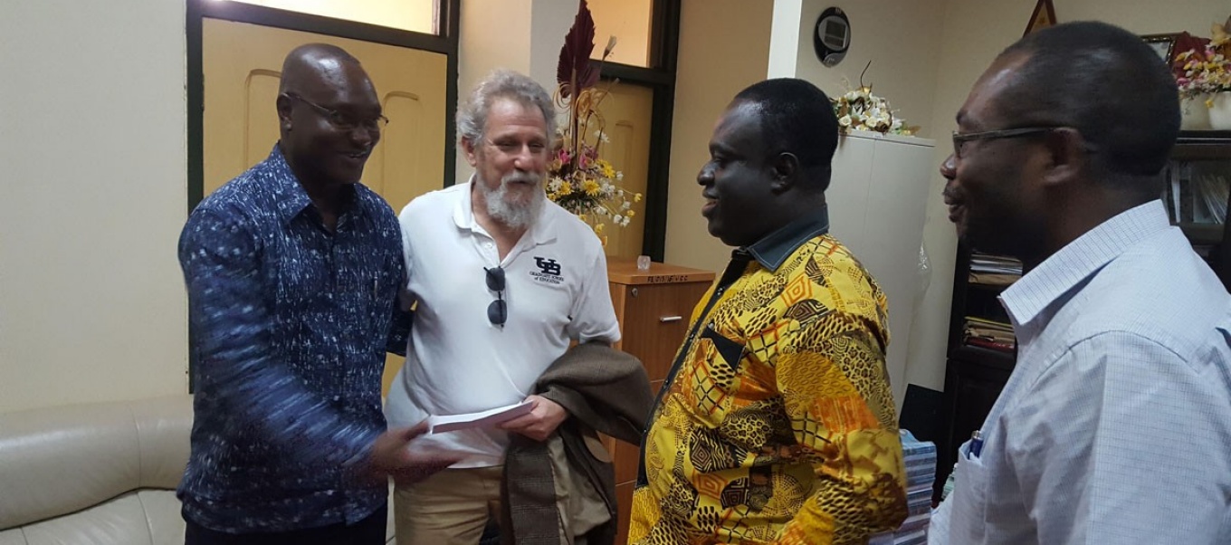 Professor Steve Jacobson in Ghana. 