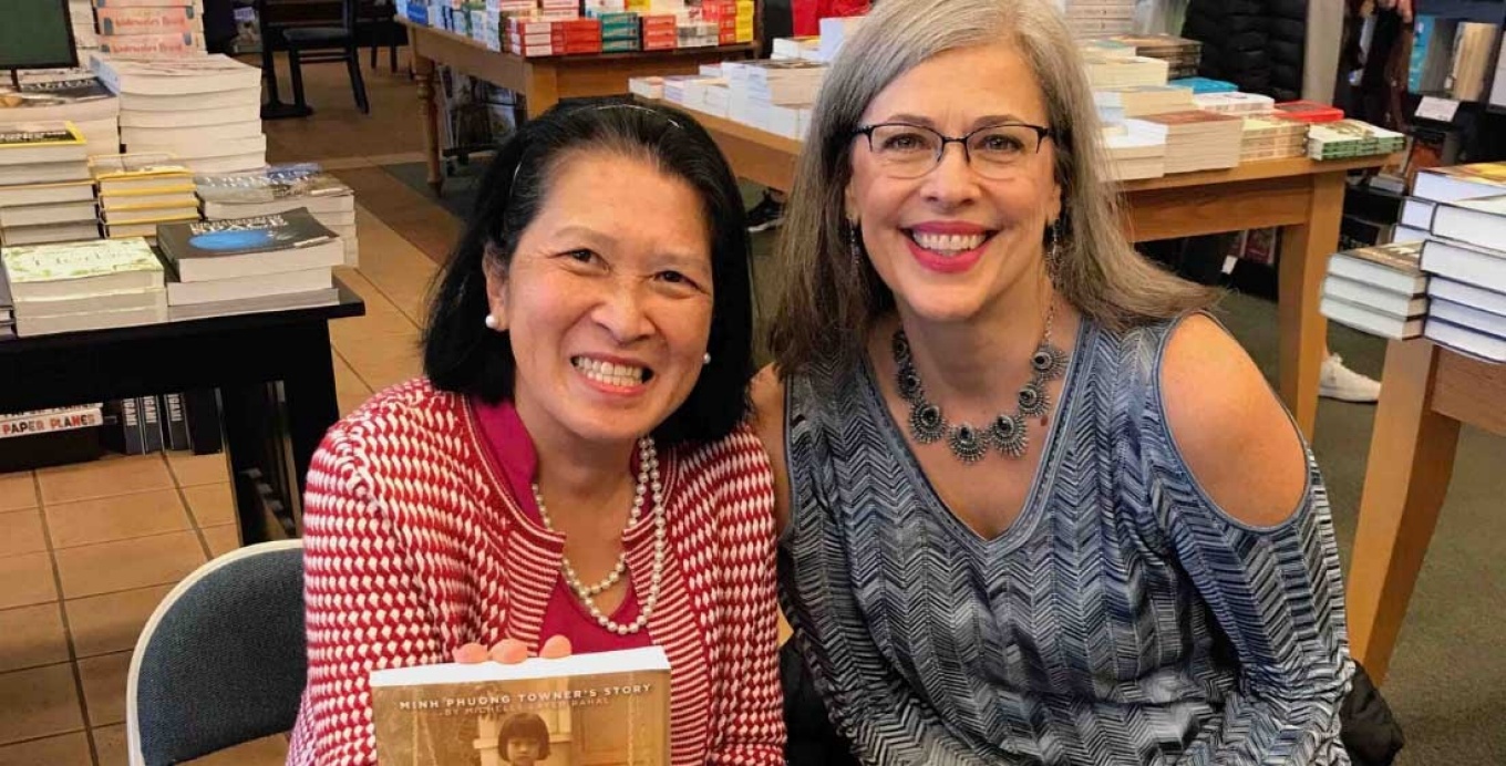 Picture of Michelle Layer Rahal with Minh Phuong. 