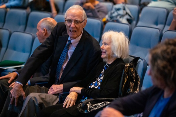The Johnstones at the inaugural lecture.