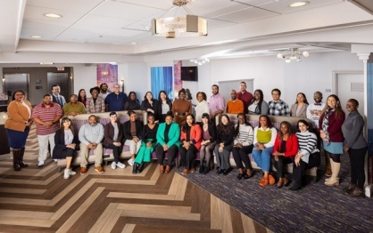 VITAL Scholars pose for a large group photo. 