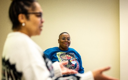 Christina King and Dawnavyn James. 