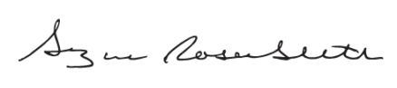 Suzanne Rosenblith's signature. 