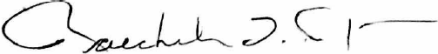 Raechele Pope's signature. 