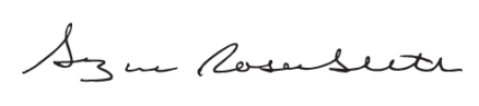 Suzanne Rosenblith's signature.