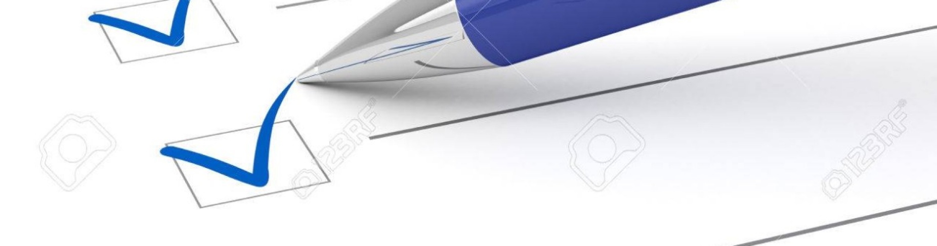 Pen marking a ballot.