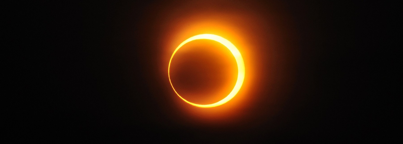 A solar eclipse. 