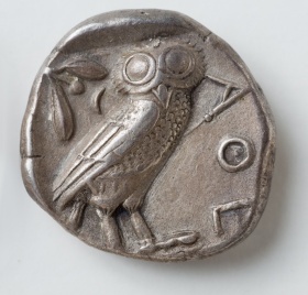 a silver tetradrachm. 