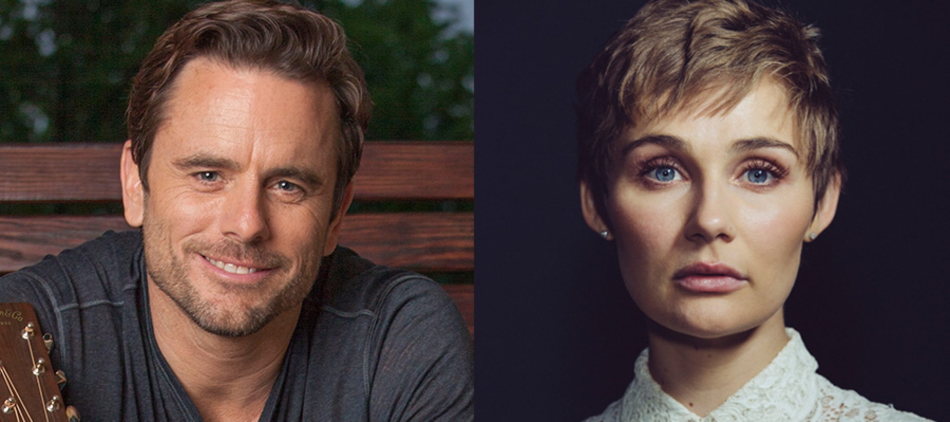 Charles Esten and Clare Bowen. 