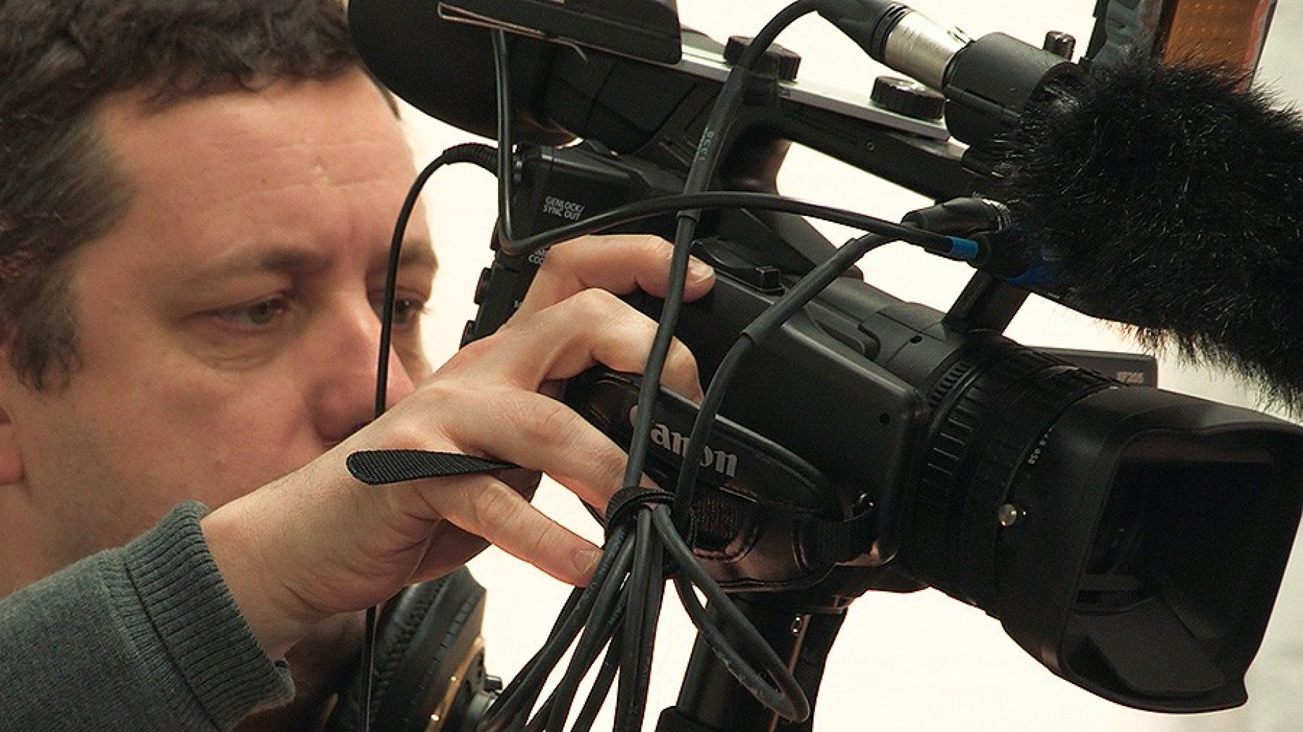 Andrew Stott behind the camera. 