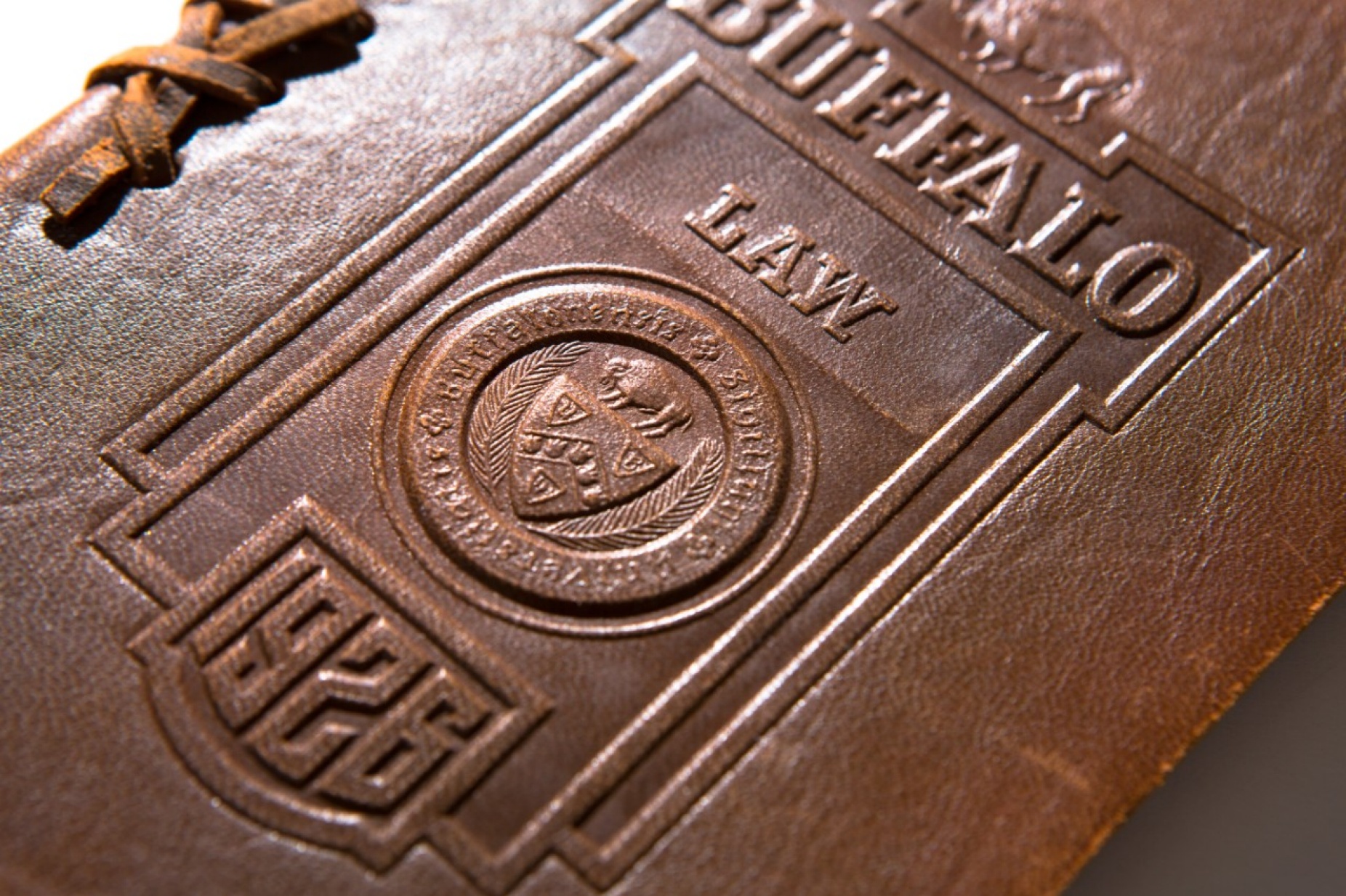 A leather-bound UB School of Law yearbook from 1926. 