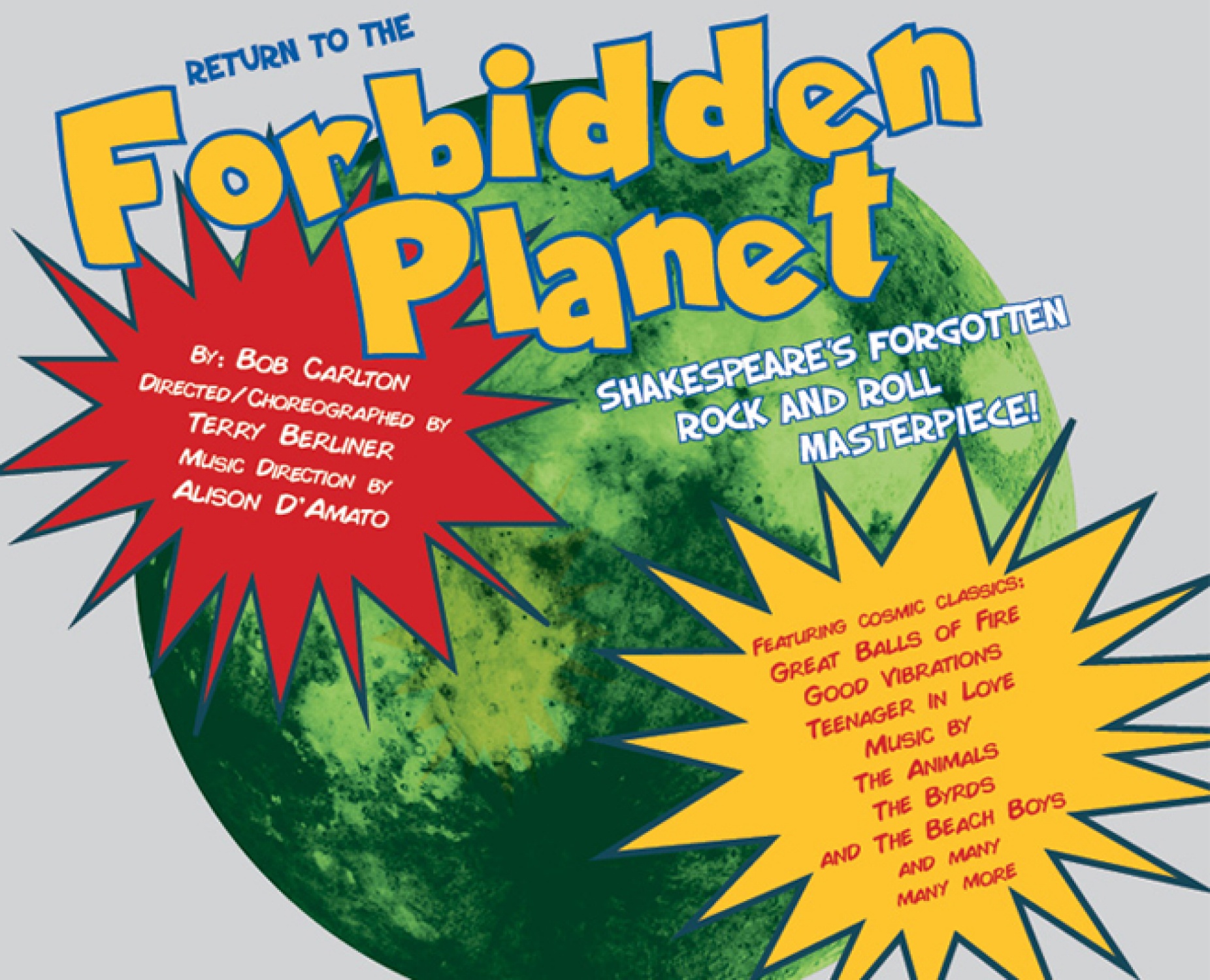"Return to the Forbidden Planet" promotional graphic. 