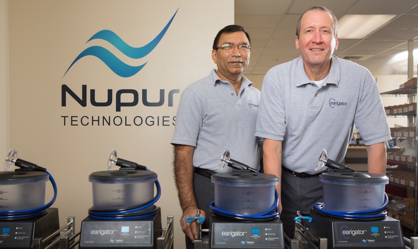 Brij M. Bansal, vice president of operations, and Joseph L. Priest, CEO, both Nupur Technologies LLC. 