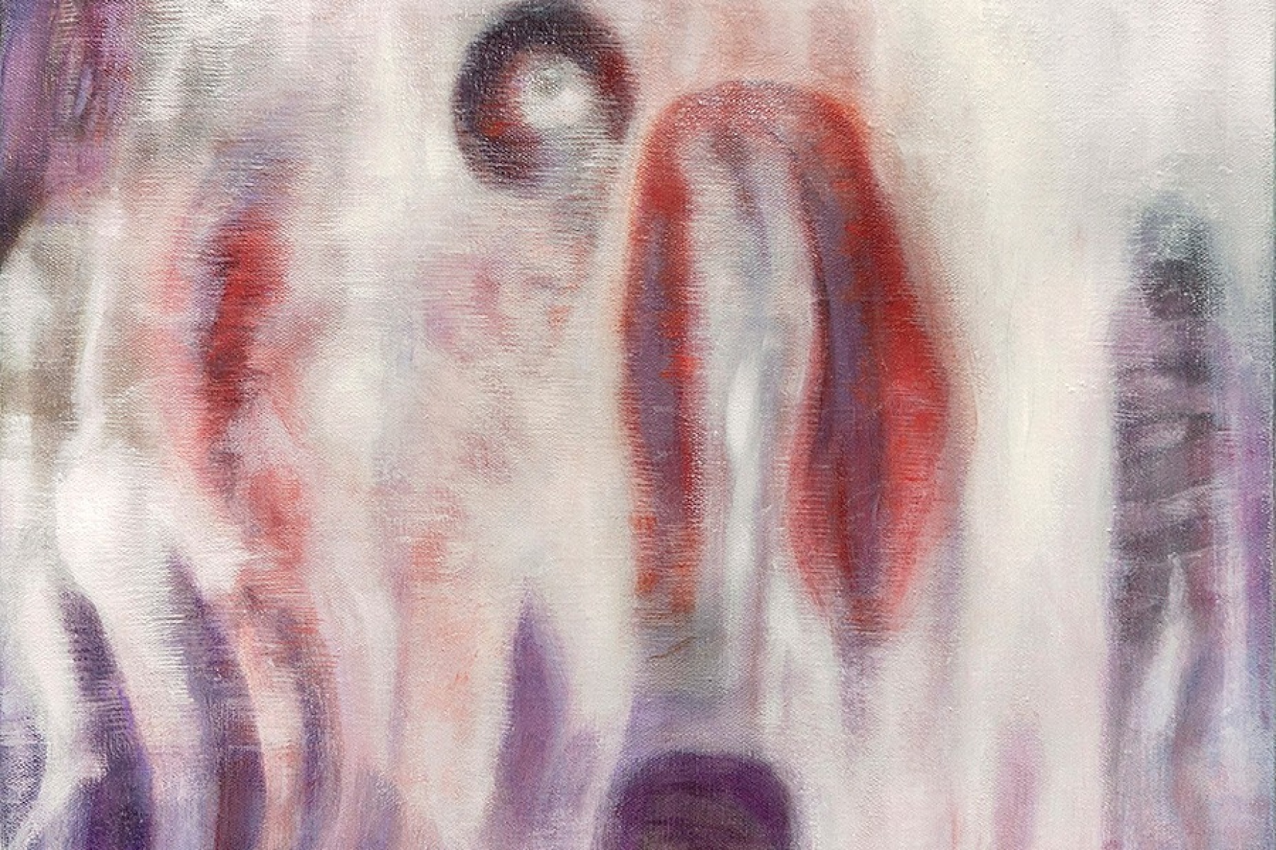 Abstract painting by Bracha Ettinger. 