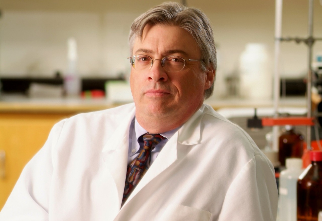 Portrait of Frank A. Scannapieco in lab.