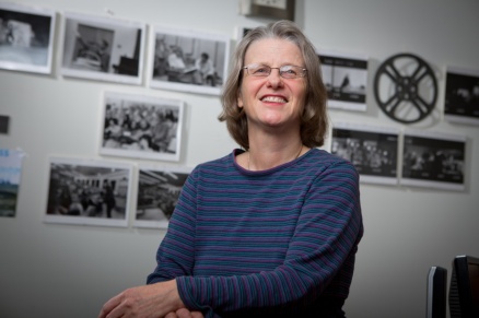 Zoom image: Josephine Anstey, an expert on media and the environment, is among faculty members in the new Department of Environment and Sustainability. Anstey is also an associate professor of media study. Credit: Douglas Levere / University at Buffalo 