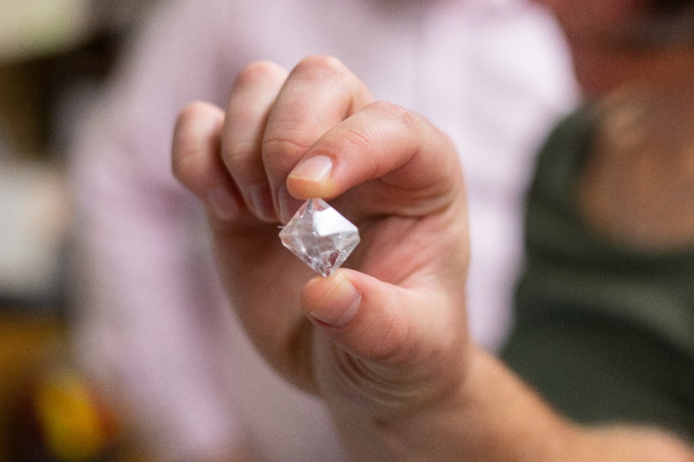 Zoom image: A past entry submitted to the U.S. Crystal Growing Competition. Credit: Douglas Levere / University at Buffalo 