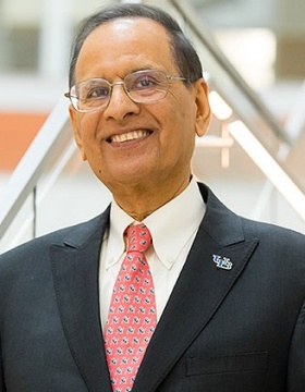 Portrait of UB President Satish K. Tripathi. 