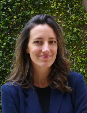 Head shot of UB researcher Holly Jean Buck, standing outdoors. 