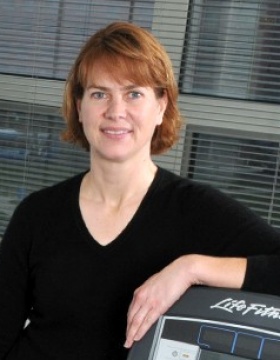 Environmental portrait of UB professor Jeanne Langan. 
