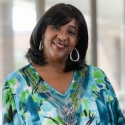 Portrait of UB social work researcher Kelly Patterson. 