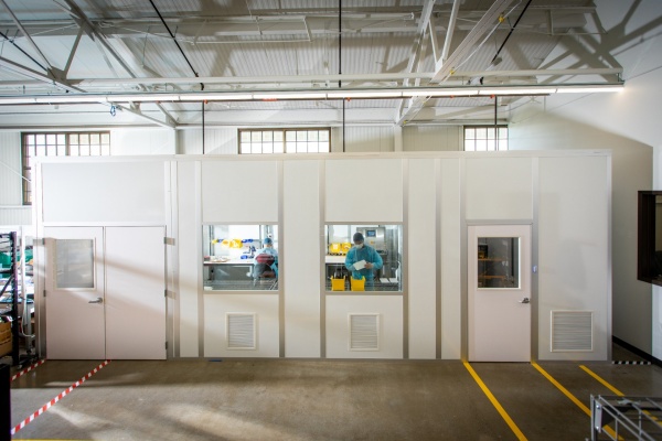 Zoom image: Inside Garwood Medical Devices&rsquo; new facility on Northland Avenue in Buffalo, the company is preparing for pilot production of its BioPrax&trade; device. Leveraging technology licensed from UB and Syracuse University, BioPrax&trade; aims to treat biofilm infections associated with metallic orthopedic and dental implants. Credit: Douglas Levere / University at Buffalo 