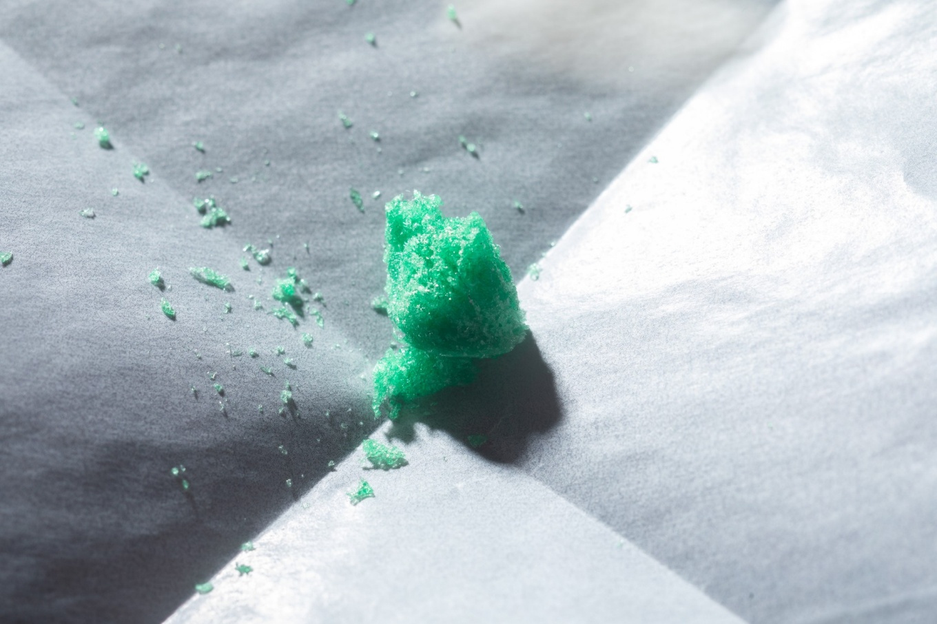 Zoom image: The freeze-dried ingredients of a liposome-based vaccine that could be developed for COVID-19. A team led by UB biomedical engineers reported on this promising technology this fall. Credit: Douglas Levere / University at Buffalo 