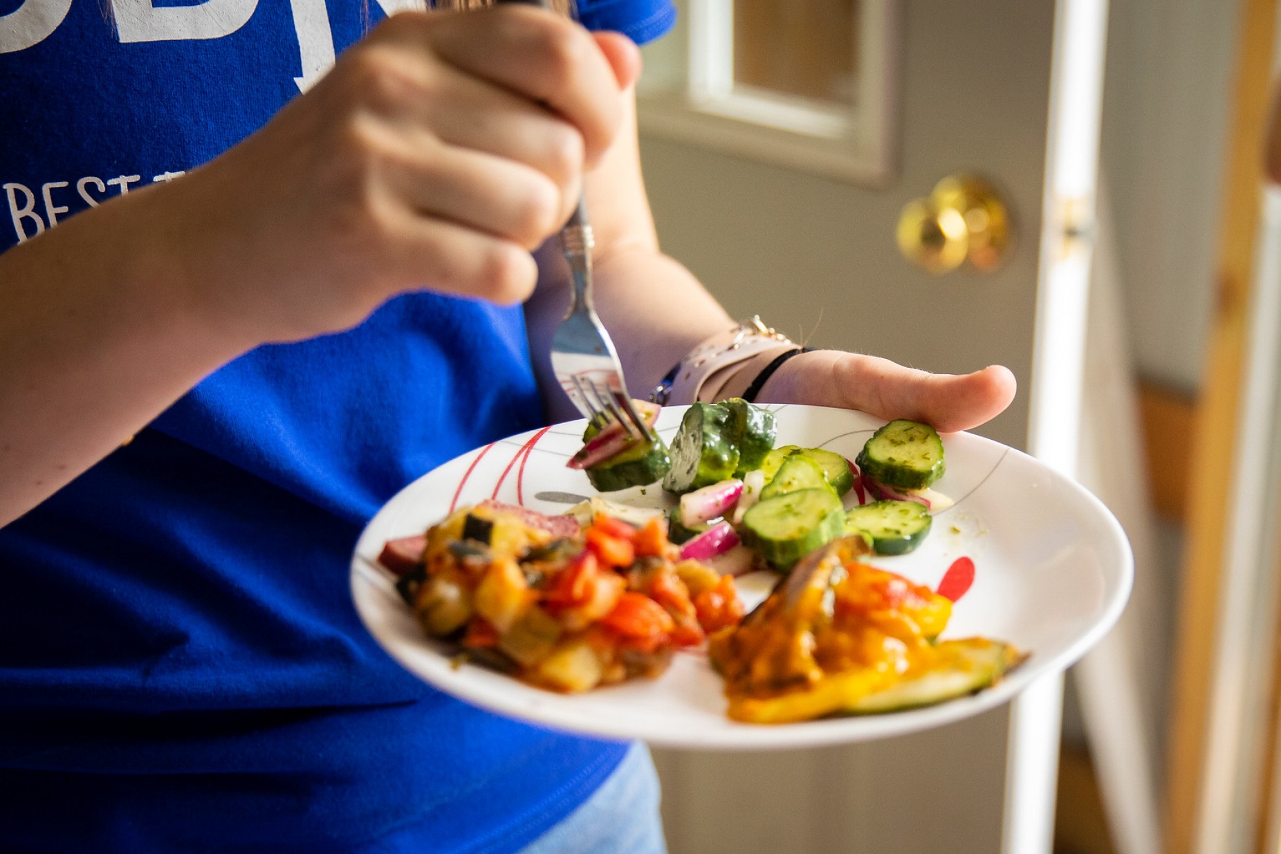 Photo of healthy foods on a plate. 