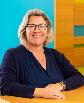 Portrait of Charlotte Lindqvist at UB. 