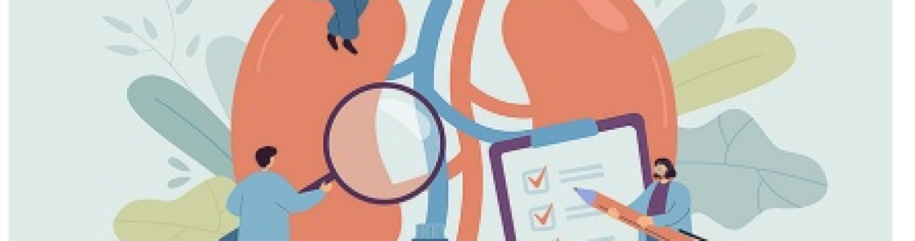 An illustration showing cartoon researchers examining a kidney. 
