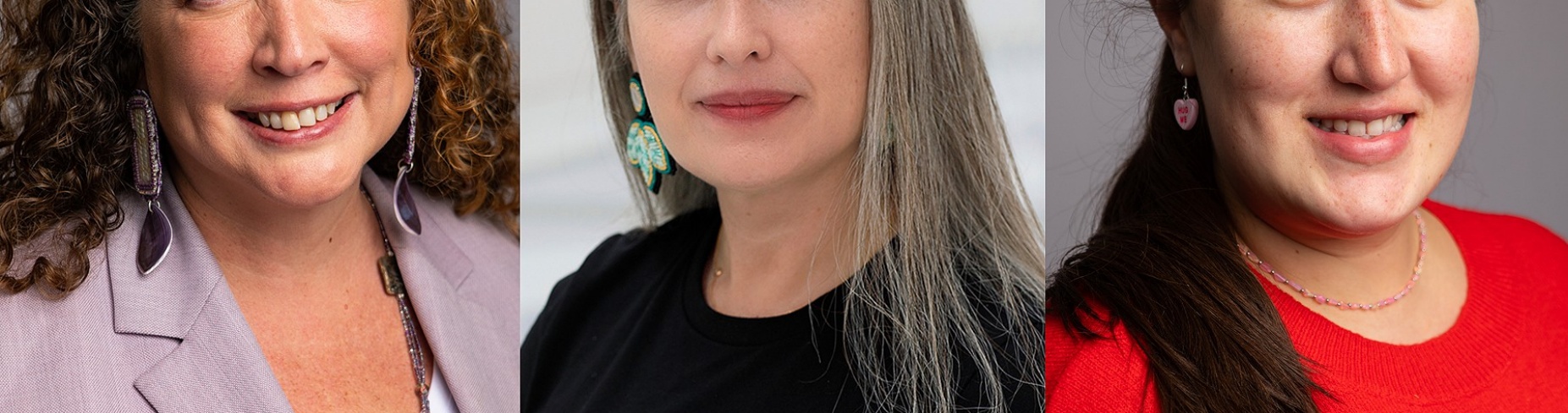 From left: Mishuana Goeman (Tonawanda Band of Seneca), chair of the Department of Indigenous Studies; Theresa McCarthy, (Six Nations, Onondaga), associate professor, director of Indigenous studies; and Mia McKie (Tuscarora Nation, Turtle Clan), clinical assistant professor of Indigenous studies. 