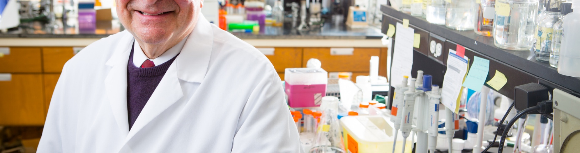 Bob Genco in a research lab.