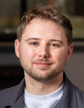 Brian Bischoff, of Copprium, Inc. poses for a portrait, at the Baird Research Building in February 2024. Photographer: Meredith Forrest Kulwicki. 