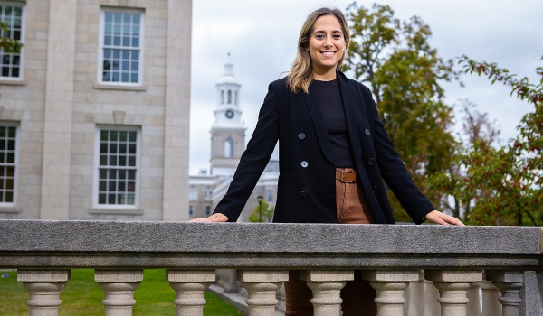 Zoom image: Marina Oktapodas Feiler, assistant professor of epidemiology and environmental health, says the resources for research to flourish at UB are&nbsp;&ldquo;outstanding.&rdquo; Photo: Douglas Levere 