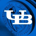 Graphic of the interlocking UB logo. 