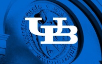 Graphic of the interlocking UB logo. 