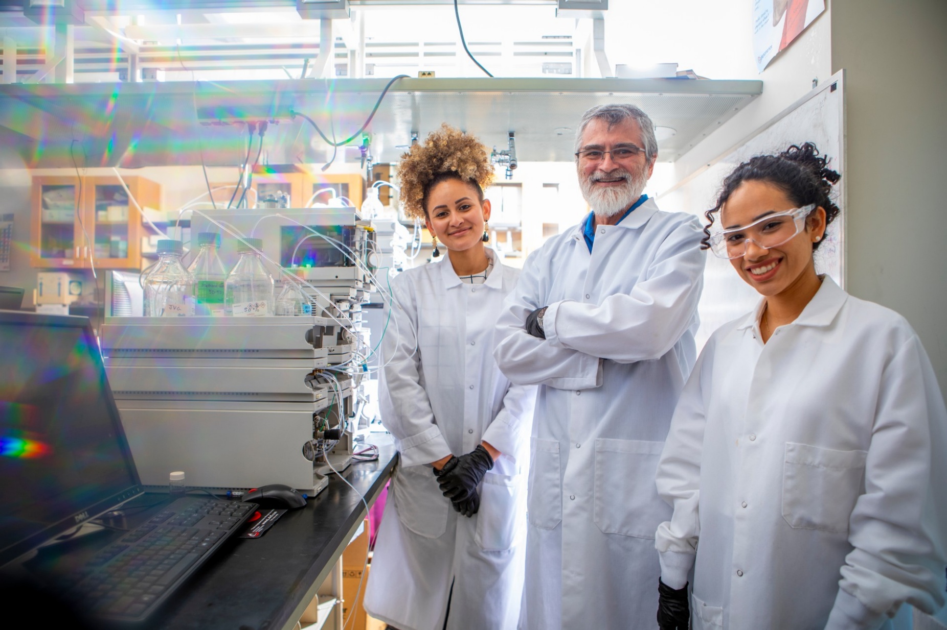 Zoom image: Luis A. Col&oacute;n, SUNY Distinguished Professor and A. Conger Goodyear Professor of chemistry, has helped recruit dozens of students from his native Puerto Rico to study and conduct research at UB. Photo: Douglas Levere/University at Buffalo 