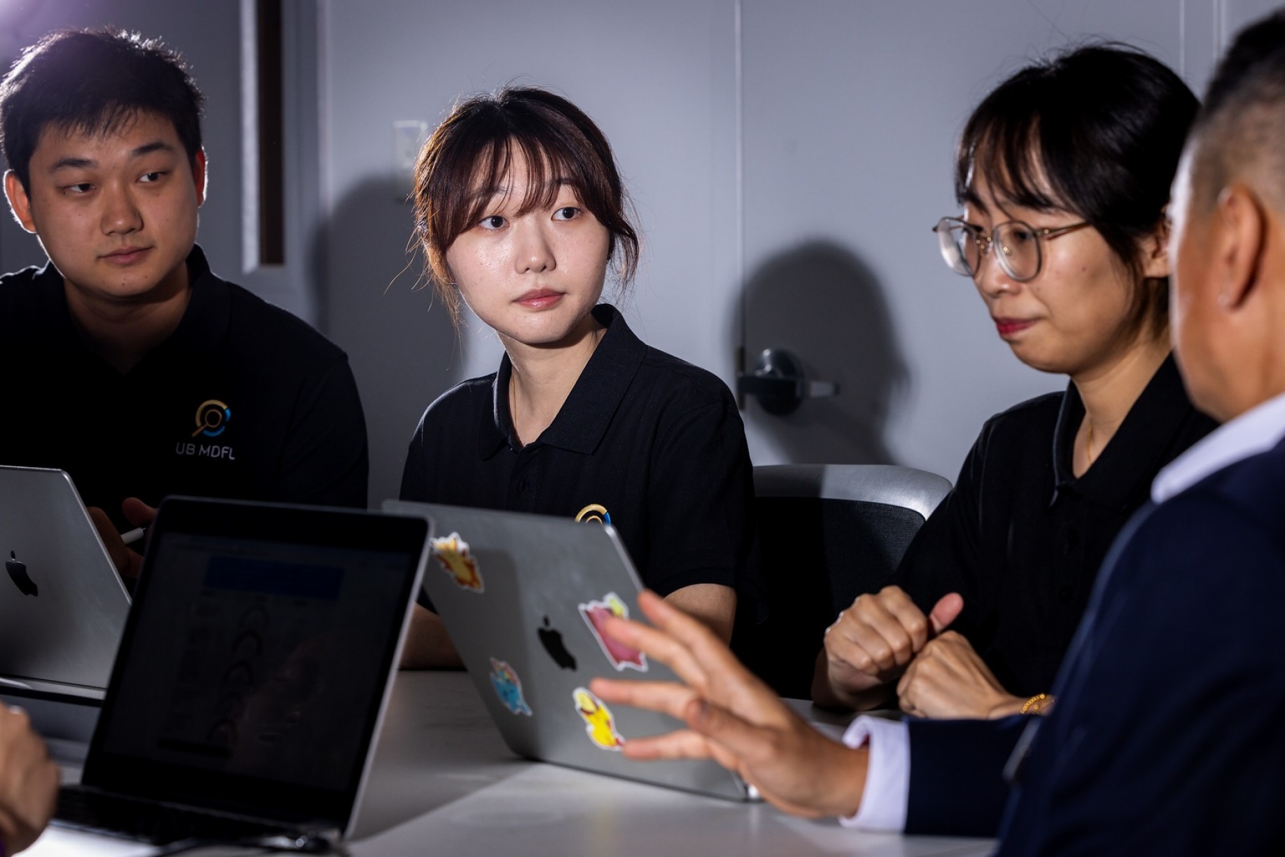 Zoom image: Lyu hopes the DeepFake-O-Meter will foster an online community of users communicating with and helping each other suss out AI-generated content. Photo: Meredith Forrest Kulwicki/University at Buffalo 