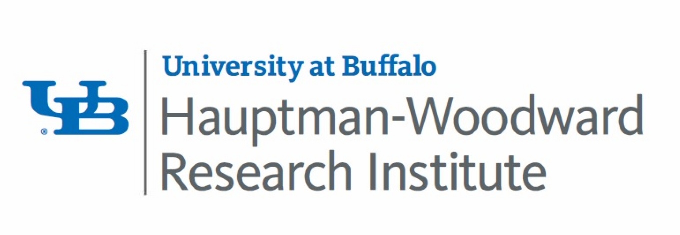 An image showing the interlocking UB logo with the words University at Buffalo and Hauptman-Woodward Research Institute.