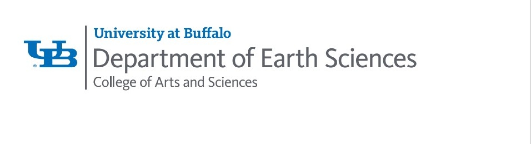 Zoom image: Wordmark for UB's Department of Earth Sciences
