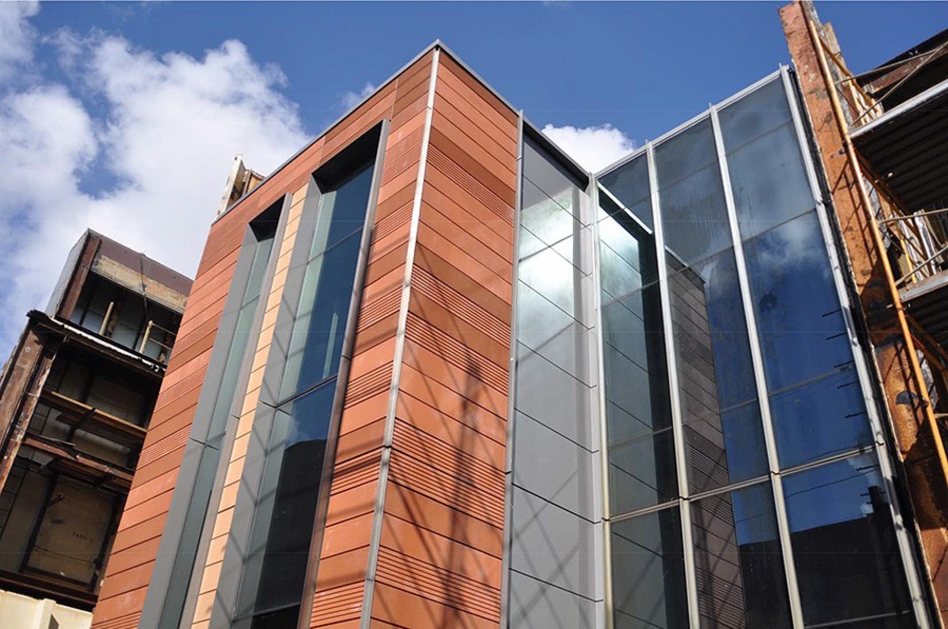 facade of new med school.