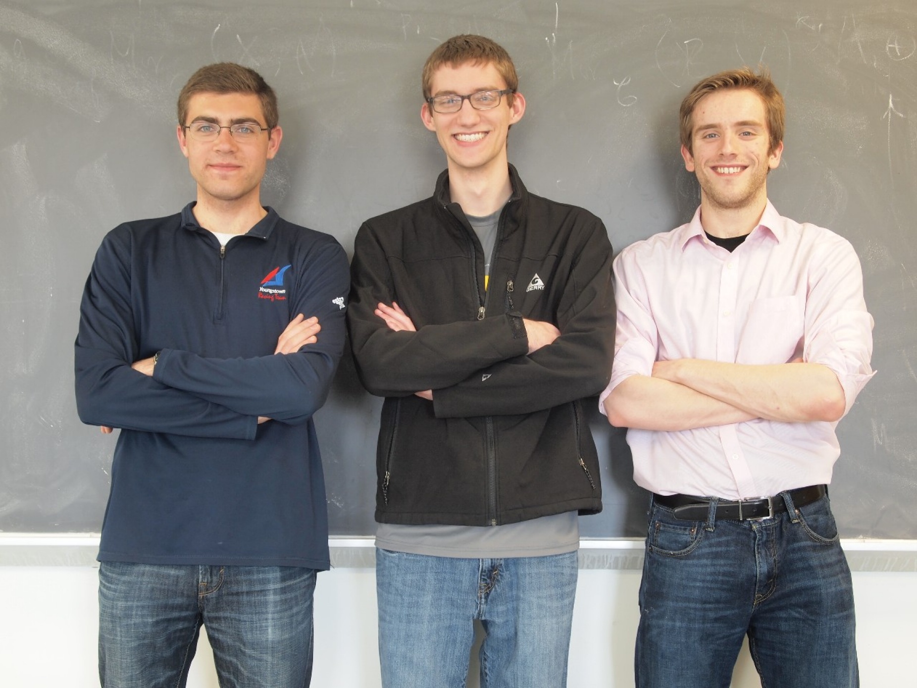 UB students, from left, Dante Iozzo, Nigel Michki snf and Andrew Harris. 