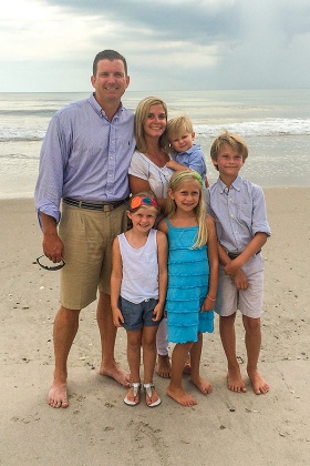 Danny White and his family. 