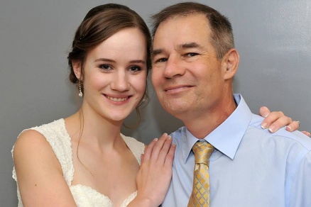 Lauren Kroening and her father, John Kroening. 