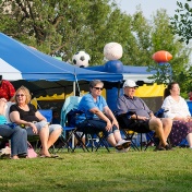 Celebrating summer on the green. 