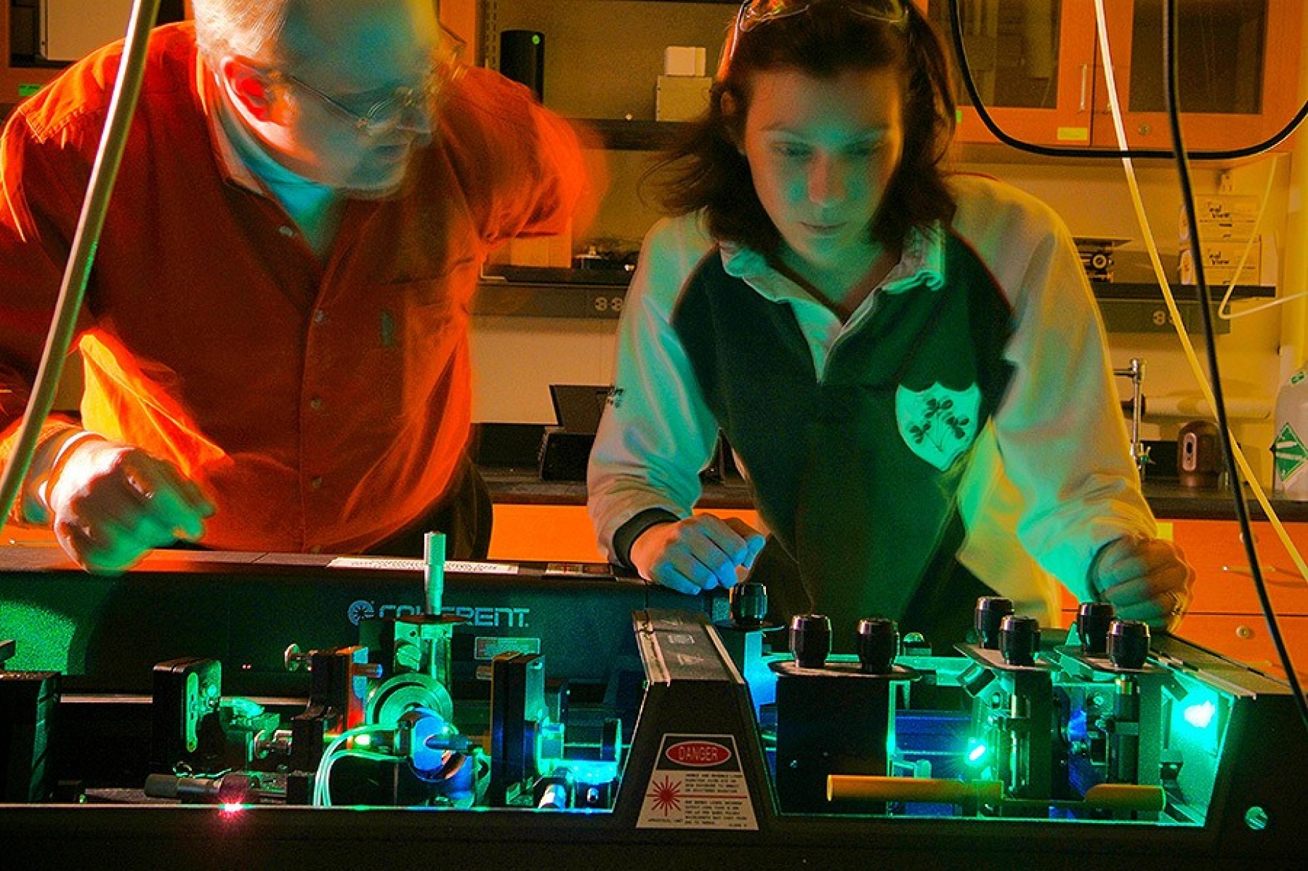 Frank Bright working with a student.