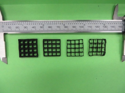 Zoom image: Examples of how UB engineers were able to manipulate graphene into different forms, using a 3-D printer and ice. Photo: University at Buffalo 