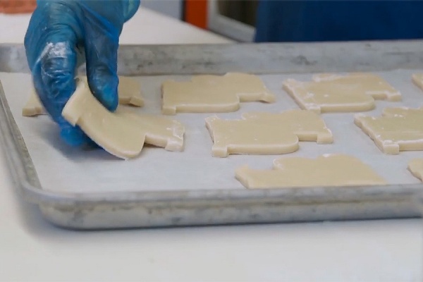 Zoom image: The dough is refrigerated for several hours &mdash; depending on the weather &mdash; to make it more manageable. 