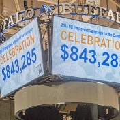 Celebrating the campaign. 