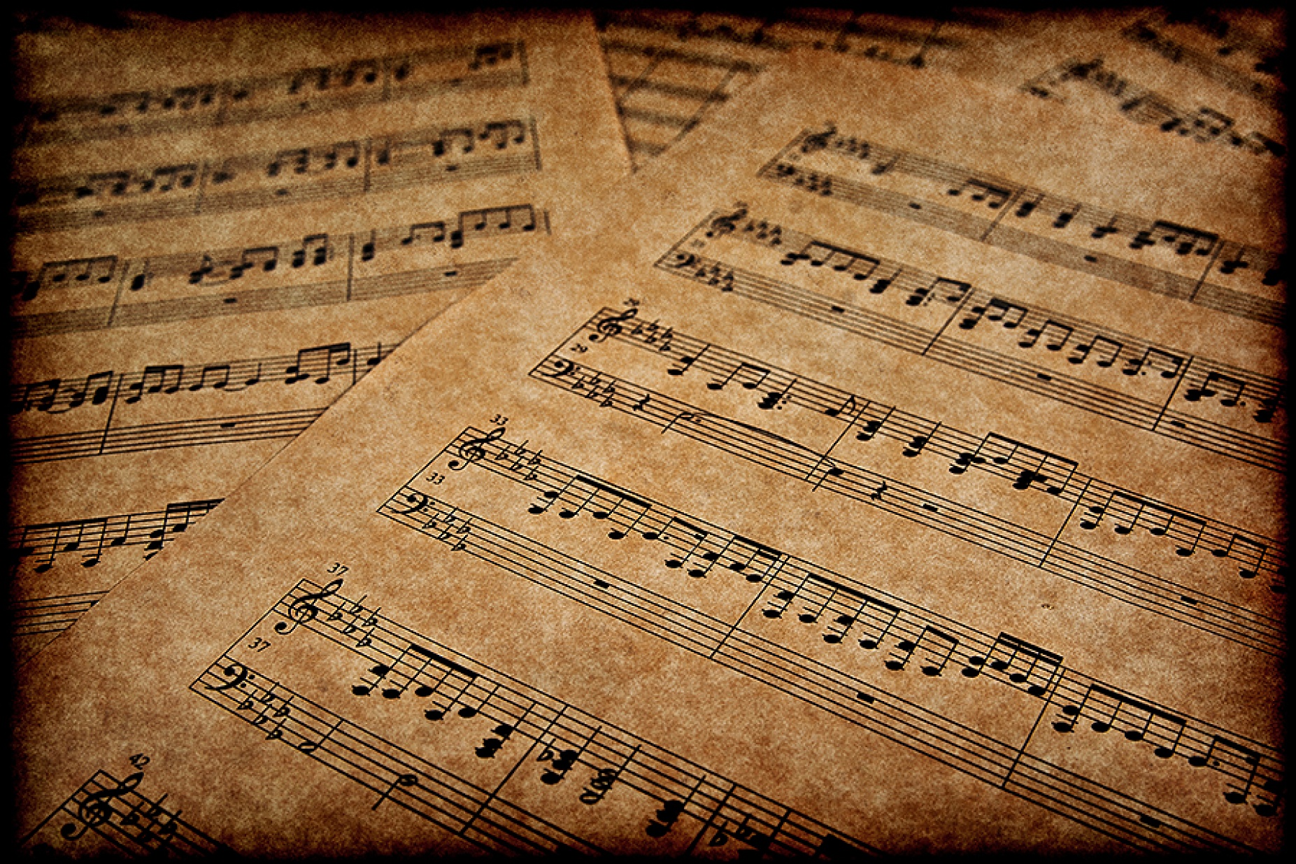 Sheet music. 