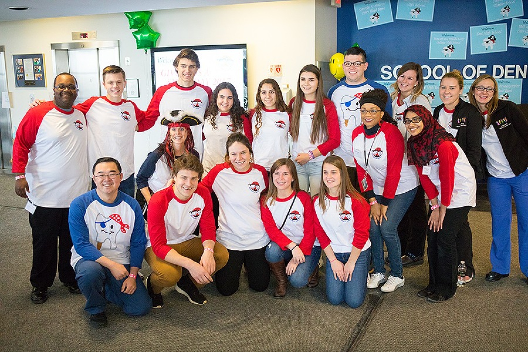 Dental school volunteers. 